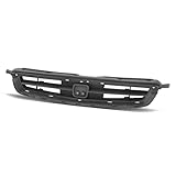 [Non Moulding] HO1200144 Factory Style Front Bumper Grill Grille Assembly Compatible with Honda Civic CX, DX, EX, HX, 2-Door/HB 1996-1998, Matte Black