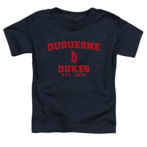 Duquesne University Official Circle Logo Unisex Toddler T Shirt,Navy, 2