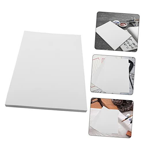 NUOBESTY 100 Folhas caligrafia papel de arroz tinta retrô pára-brisa de fogão de acampamento papel d