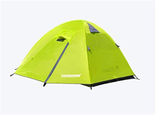 Tente durable et ventilée 3 personnes couleur cyan pour le camping estival