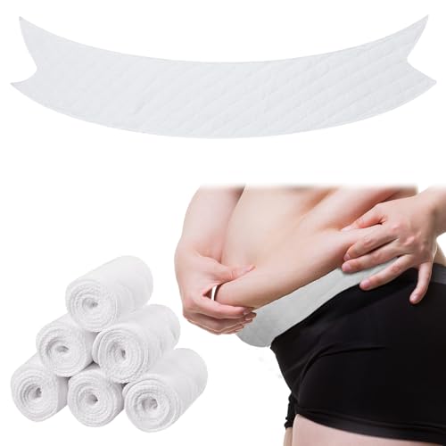 6 Pcs Cotton Tummy Liners for Sweat Rash Under Belly Sweat Liners for Skin Folds Plus Size