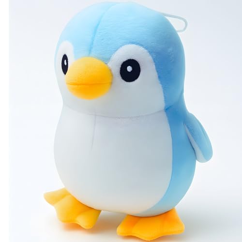 Image of Fun4you Penguin Soft Toy 25cm - Snow Penguin Plush for Kids & Toddlers | Birthday, Gift for Him & Her | Cute Cuddly Animal | Home Decor (Blue)