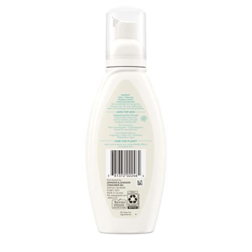 Aveeno Calm + Restore Redness Relief Foaming Cleanser, Daily Facial Cleanser With Calming Feverfew To Help Reduce The Appearance Of Redness, Hypoallergenic & Fragrance-Free, 6 Fl. Oz #TOP7