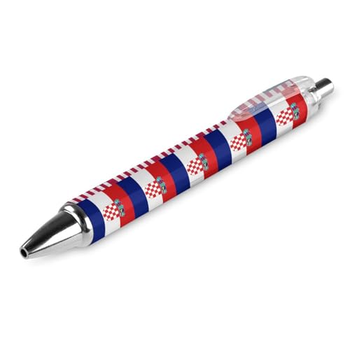 Bolígrafos de punta fina 0.5 mm con banderas de Croacia y Estados Unidos para regalar, 4 uds