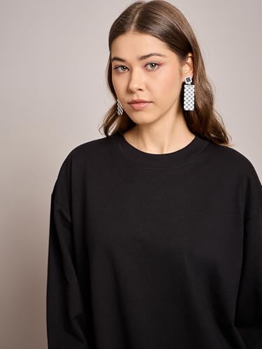 Image of Sassafras Women Oversized Sweat Dress