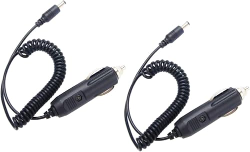 Cargador de coche de 12V-24V con indicador LED para radio bidireccional paquete de 2 unidades