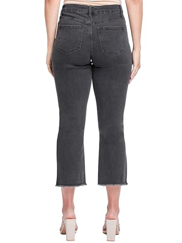 Royalty For Me Womens Women's Curvy Fit High Rise Hi-lo Frayed Hem Jean4