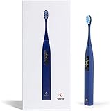 Oclean X Pro Cepillo de dientes eléctrico sónico 42000 rpm IPX7 Soporte de cargador 2 en 1 a prueba de agua 4 modos de cepillo 32 Niveles de intensidad APP para IOS y Android Control