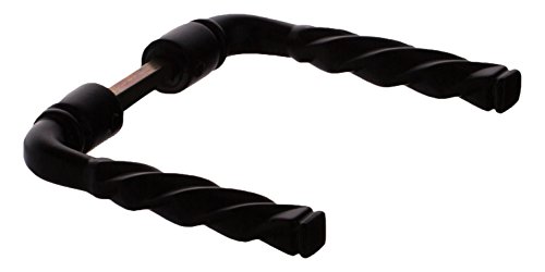 Béquille double torsadè alu epoxy noir carré de 7mm