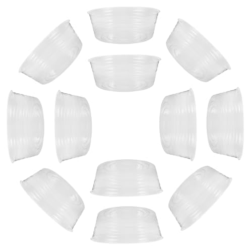 LIFKOME 20個 透明 水耕栽培 植木鉢 植木鉢 透明 植物 受け皿 植物 排水 トレイ トラスチック 受け皿 水耕栽培 植 再利用可能