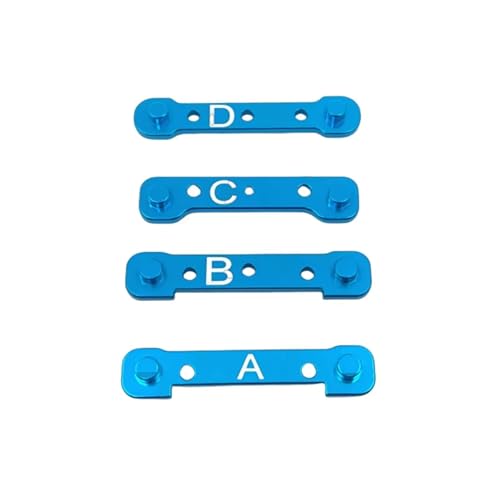 Bras de suspension en métal bleu pour MJX Hyper Go 1/10, pièces d'amélioration haute résistance