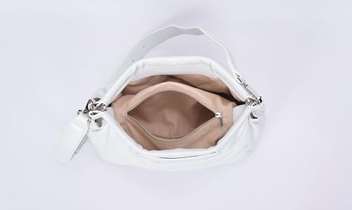 Image of Premium Italian Leather Tote Bag for Women - 100% Genuine Leather Handbag. Crossbody Bag with Detachable Strap