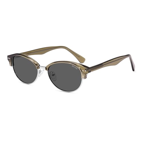 Image of SOJOS Trendy Oval Polarized Sunglasses for Women Retro Cute Shades Sunnies SJ2687