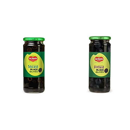 Image of Del Monte Black Sliced Olive, 450g + Del Monte Pitted Olives - Black, 450g