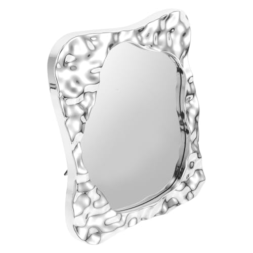 Espejo de tocador portátil FRCOLOR minimalista para maquillaje