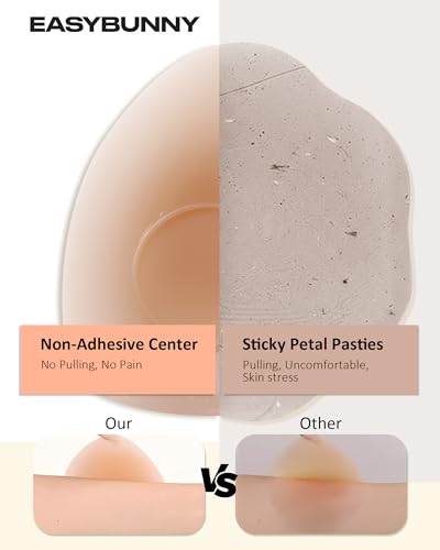 Image of Triangle Nipple Covers For Women Invisible Reusable Sticky Bra | Adhesive-Free Design For Deep V Tops & Dresses, Waterproof Comfort And Everyday Wear