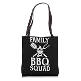 Family BBQ Squad - Funny Family Grill Matching Tote Bag