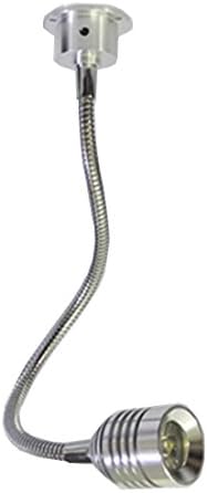 3W Pure White 50cm LED Pole Light Hardwire Showcase Counter Cabinet Lighting Spot Lamp Fixture Silver Finish