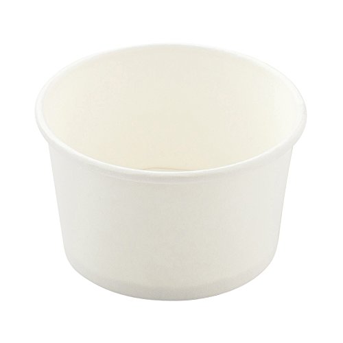 Image of Restaurantware Coppetta 3-Ounce Dessert Cups, 50 Disposable Ice Cream Cups - Lids Sold Separately, Heavy-Duty, White Paper Frozen Yogurt Bowls, For Hot And Cold Foods, Perfect For Gelato Or Mousse