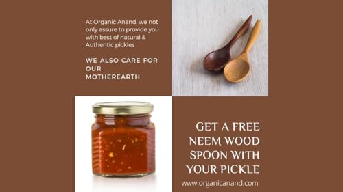 Image of Anand Organic Homemade Seedless Hing Mango Pickles 500gram Oil-Free Traditional Khatta Aam ka Achar, No Preservative