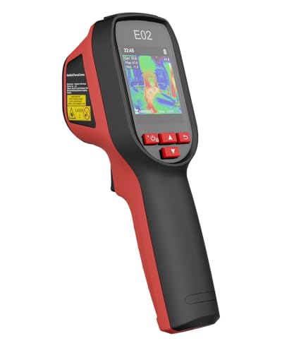 HIKMICRO Wärmebildkamera E02 SuperIR 240 x 240 IR-Auflösung mit visueller Kamera tragbare kompakte Infrarotkamera mit Laserpointer 20Hz Bildwiederholfrequenz -20C bis 400C