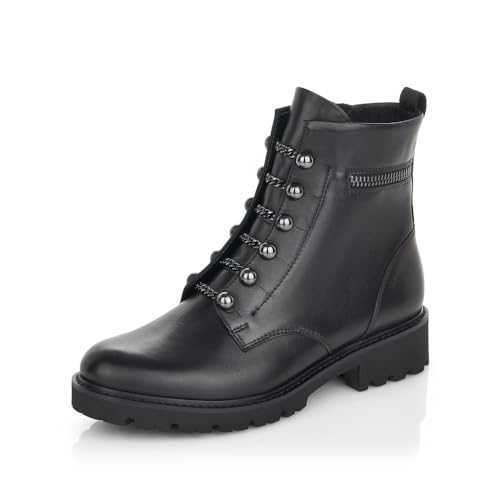 Remonte Damen D8670 Stiefeletten, Schwarz, 39 EU