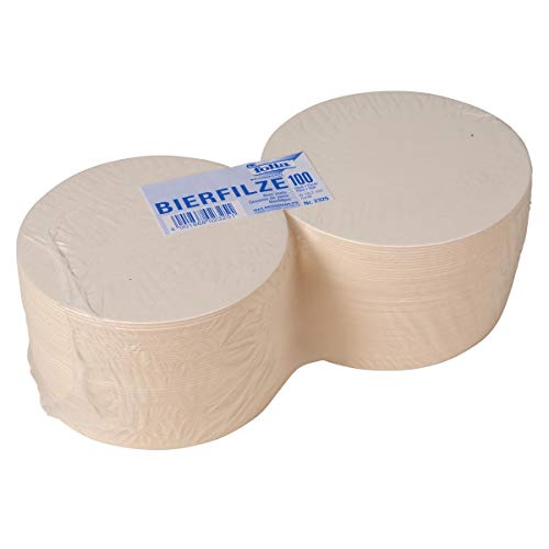 IDENA Folia 2325 - Coaster (sottobicchieri), Circa, 10,7 cm, 100 Pezzi