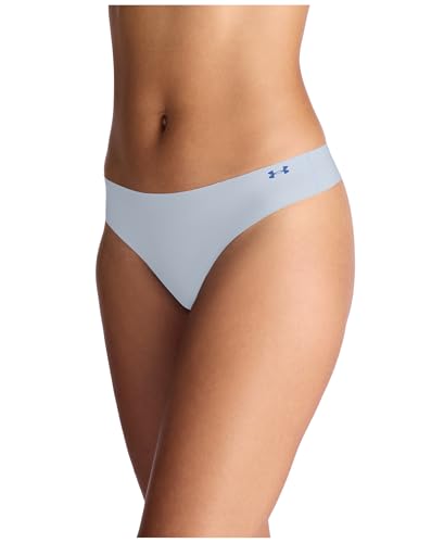 Image of Under Armour Women's 3-pack Pure Stretch No Show Thong Underwear, All-day Comfort & Ultra-soft Fit