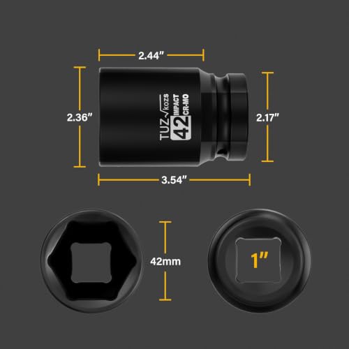 Image of 1 Inch Drive 42mm Deep Metric 6 Point CR-MO Impact Socket