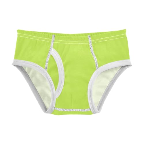 MCHIVER Neon Yellow Boys' Underwear Cotton Kids Briefs Toddler Training Underwear 6Y