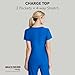 BARCO Skechers Vitality Charge Classic Fit Scrub Top for Women – New Royal, 3-Pocket Classic V-Neck Shirt w/ 4-Way Stretch – Moisture Wicking, Quick-Shed, Anti-Static – Large, Regular Fit