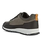 Transpirable Geox U Delray B Abx B, Sneakers para Hombre, Multicolor (Dk Coffee/Dove Grey), 43 EU