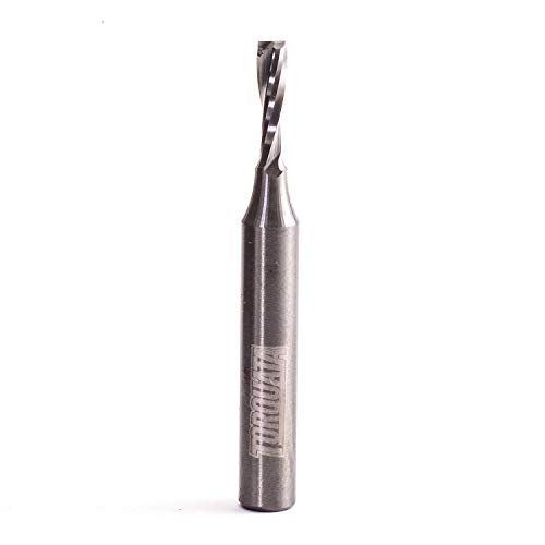 Torquata Spiral Upcut Router Bit Solid Carbide 6.4mm Diameter 25.4mm Cutting Height 1/4in Shank