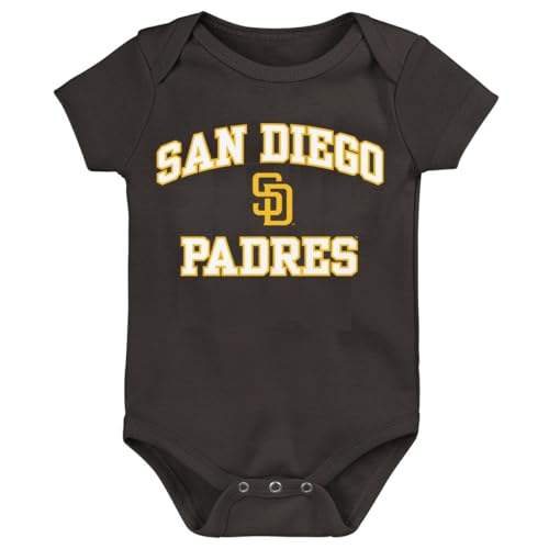 Image of Outerstuff MLB Officially Licensed 0-24 Months City Headline Arch Logo Creeper Bodysuit Romper