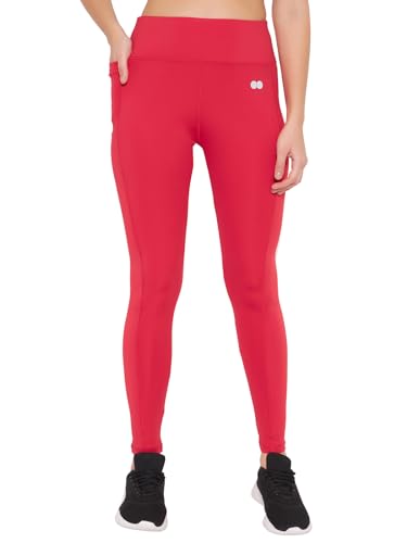 Image of Clovia Women's High Rise Active Regular Fit Tights With Side Pocket