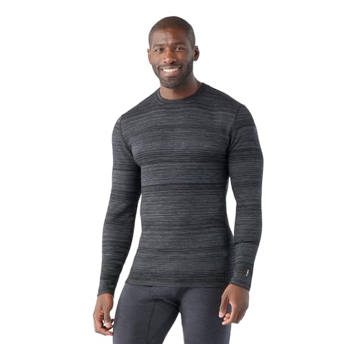 Merino Base Layer Crew t-shirt thermique manche longue pour homme sport et hiver