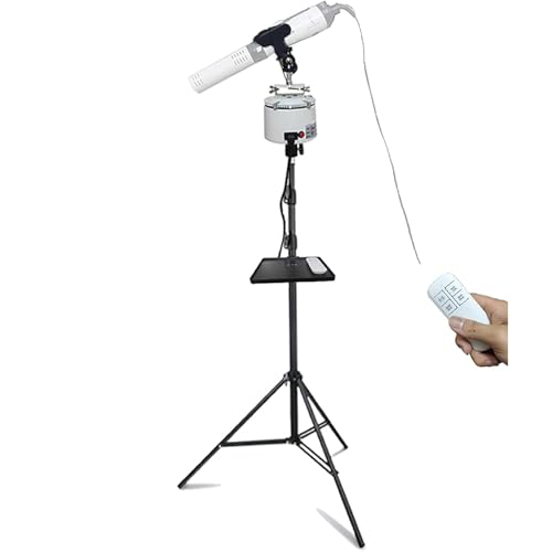 Soporte para Instrumento de Fisioterapia con Terahertz FIUZA, Soporte Eléctrico Giratorio Automático de 3 Patas con Control Remoto, Función Temporizador de 30/60 Minutos, Altura Ajustable, para Uso Doméstico y SPA miniatura 1