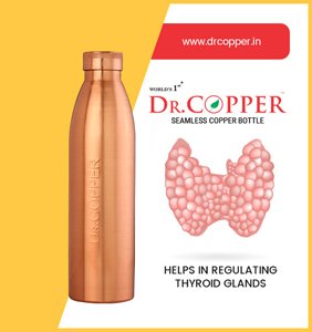 Amazon | Dr. Copper 世界初の縫い目のない銅製ウォーターボトル | Dr