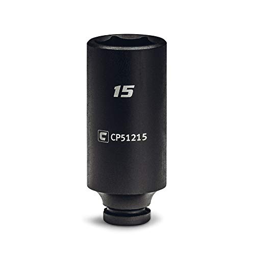 Image of Capri Tools 15 mm Deep Impact Socket, 1 /4-Inch Drive, 6-Point, Metric