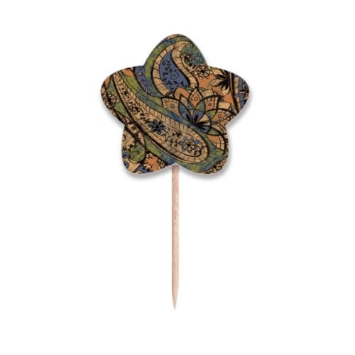 Drapeaux étoile sur cure-dents classique et pics cupcake de table - 2