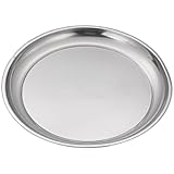 Rundes Tablett Aus Edelstahl Ø 30,5 cm - Serviertablett - Tablett Für Kaffee - Getränke - Partys - Bars - Restaurants Und Zuhause - Essenstablett Für Küchen - Gastrotablett - Dekotablett