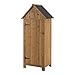 [en.casa] Geräteschrank Ottrott Gartenschrank Geräteschuppen Werkzeugschrank Gerätehaus 179x77x54cm Tannenholz Bitumendach