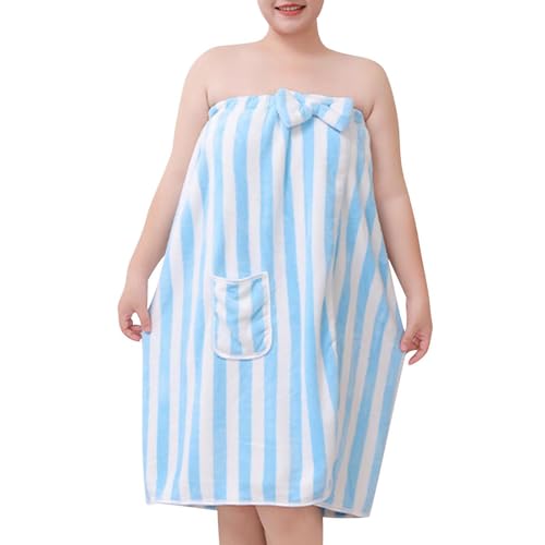 Oplxuo Towel Wrap for Women, Spa/Shower/Bath/Gym Plush Towel Wrap Adjustable for Girls Women,Soft Comfortable Body Bath Wrap