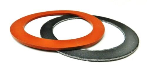 3-1/2" Gasket Set Silicone Rubber & Graphite for Vacuum Casting Perforated Flask by JTS