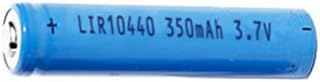 3 x AAA 3.7 Volt Lithium Ion 10440 Button Top Batteries (350 mAh)