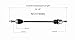 GSP NCV75095 CV Axle Assembly - Compatible with Select Kia Sportage; Left or Right Rear (Driver or Passenger Side)