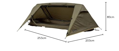 (アルパインデザイン) Alpine DESIGN ポップアップュシェルターテント Ⅱ カーキ キャンプ&ハイキング用 10枚目
