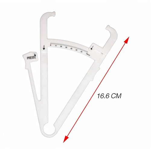 Image of NVF Body Fat Calipers for Accurately Handheld BMI Body Fat Measurement Device Measuring Tool with Percentage Measure Charts for Men and Women