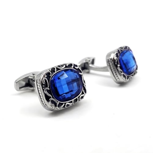 Image of S&W Wedding Cufflinks for Men Cuffs with Gift Box Business for Tuxedo Shirt