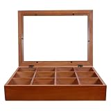 Qualité bois massif : Fabriquée en bois, cette vitrine robuste offre un rangement idéal pour vos figurines, bibelots ou sachets de thé, ainsi une protection optimale objets